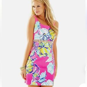 Lilly Pulitzer Iggy Shift Cut Out Dress in Pink